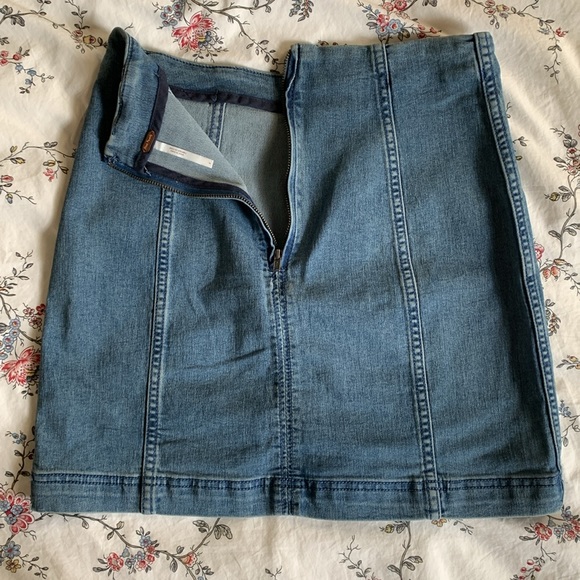 Free People Denim Mini Skirt - Picture 4 of 6
